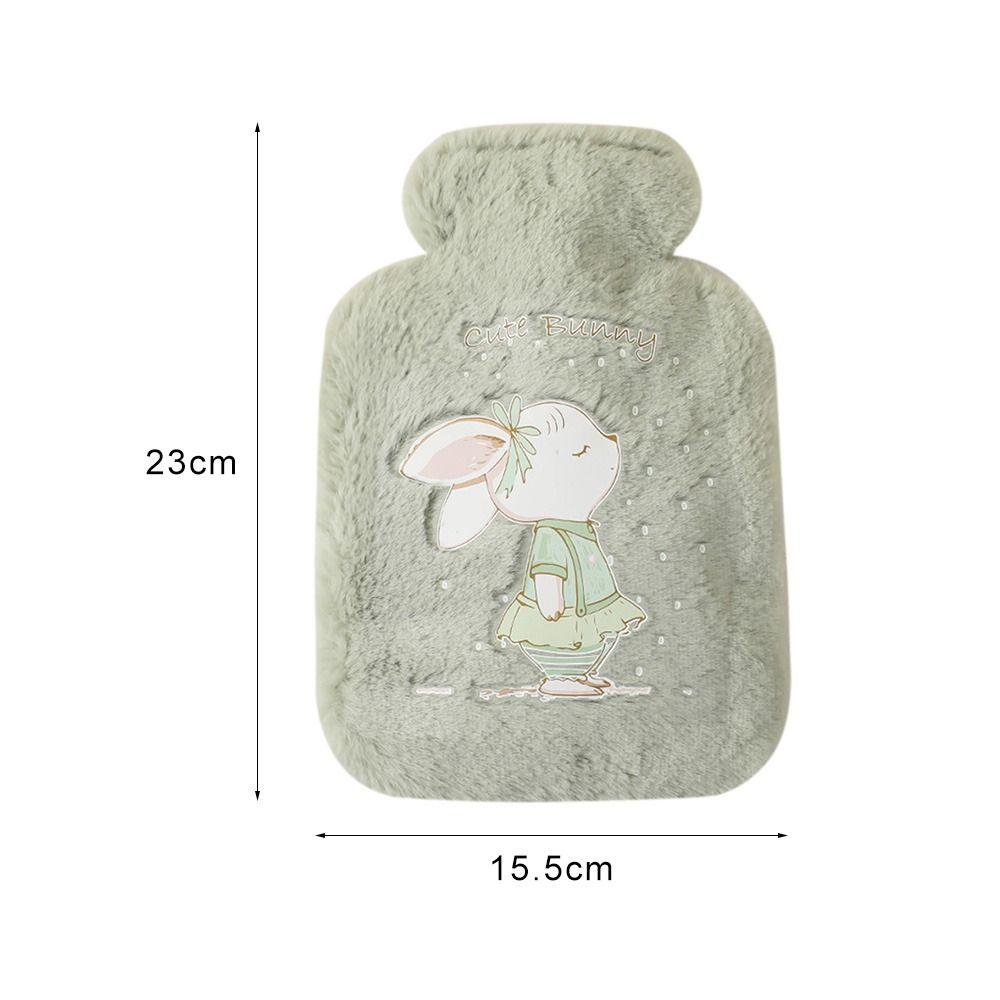 Cartoon Tummy Warmers 500ml Hand Warmer Hot Water Bottle Plush Cover Hot Water Bag