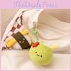 Slippers Fruit Tortoise Shaped Plush Keychain Toy Short Material Doll Gifts