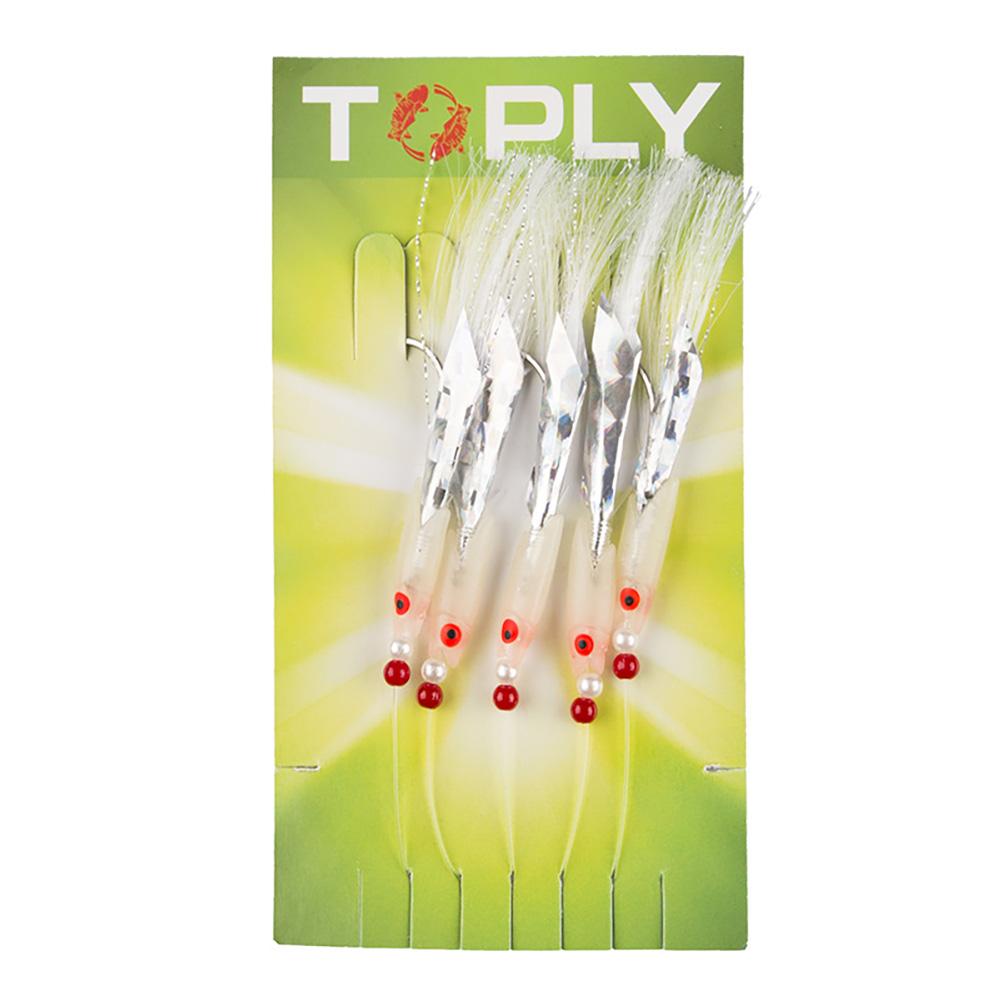 5pcs Luminous Fishing Hooks High-carbon Steel Fishhooks Fishing Supplies For Freshwater Saltwater