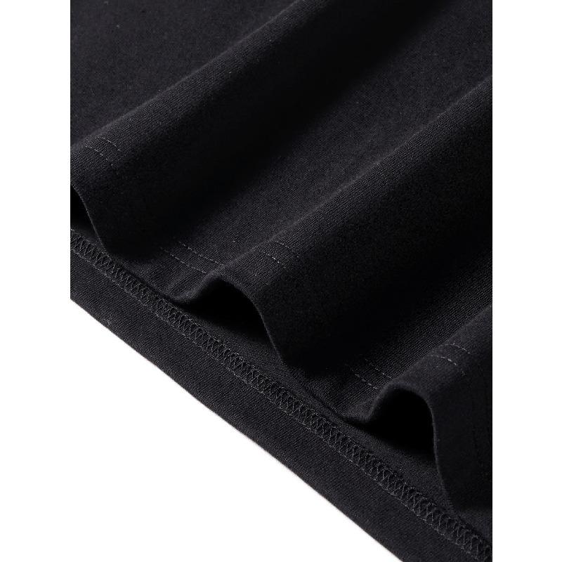 Европейские размеры Мужская черная футболка с мультяшным рисунком "Я люблю свой костюм, кошка" - Повседневная, с круглым вырезом, с коротким рукавом, Обычный крой, Подходит для всех сезонов