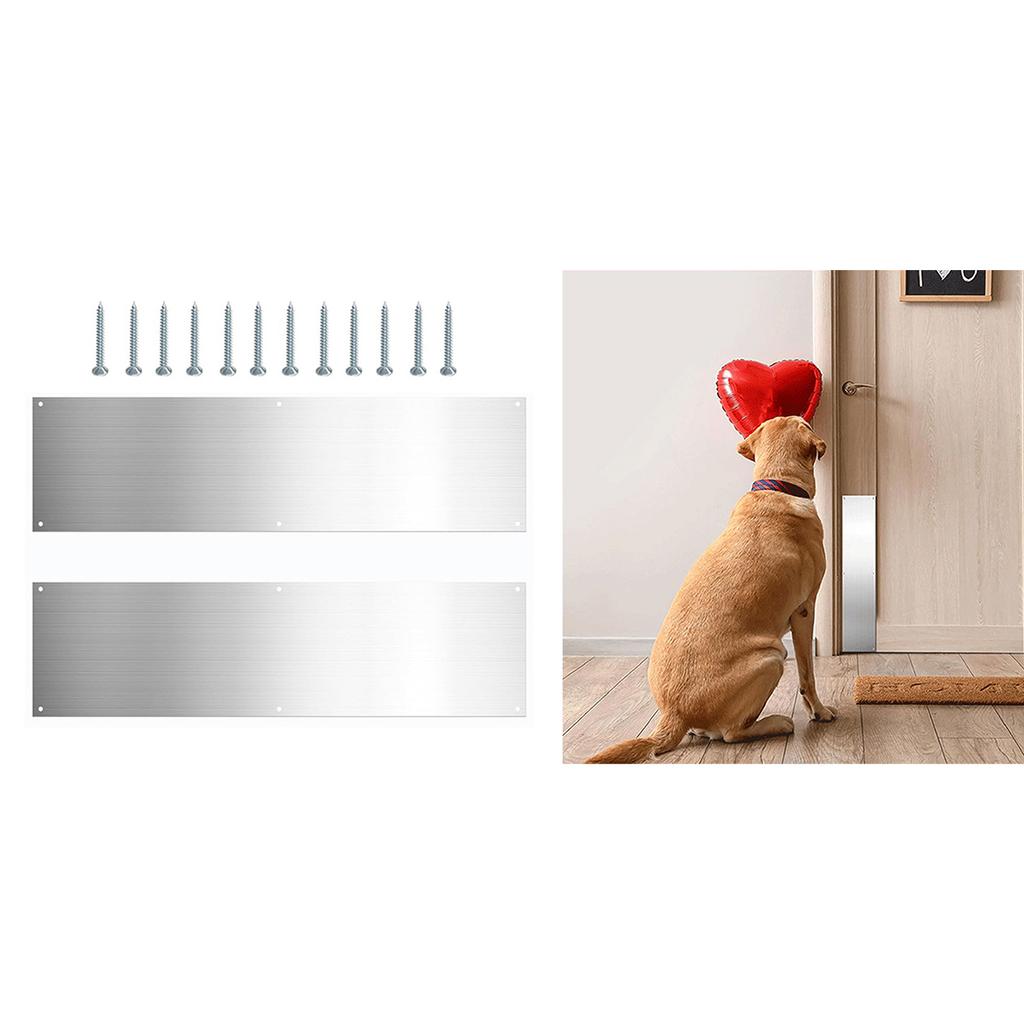 2 шт. Дверная нажимная пластина, прочная металлическая дверная пластина для наружной двери, нержавеющая сталь, накладки на ножки, улучшают защиту вашей двери