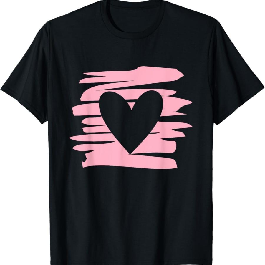 Unisex T-shirt Cute Heart Matching Couples Valentine's Day T-Shirt