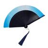 Ancient Fan Hollow Out with Tassels Vintage Bamboo Folding Fan Decor Ladies Hand Fan Daily Use