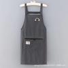 Women's Pure Cotton Fashion Apron - Breathable, Oil-Proof, and Dirt-Resistant Kitchen Wear