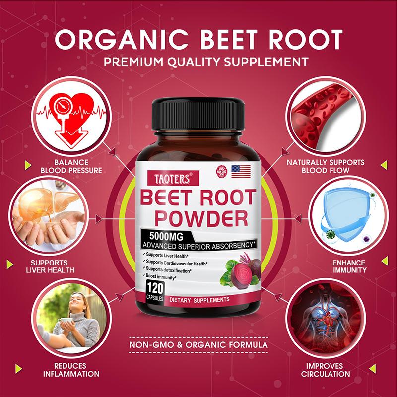 Black pepper grape seeds beetroot 5000mg 120 capsules
