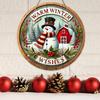 Christmas Snowman Wooden Sign Xmas Tree Hanging Ornaments Merry Christmas Dwarf Wooden Sign for Home New Year Party Gift 2025