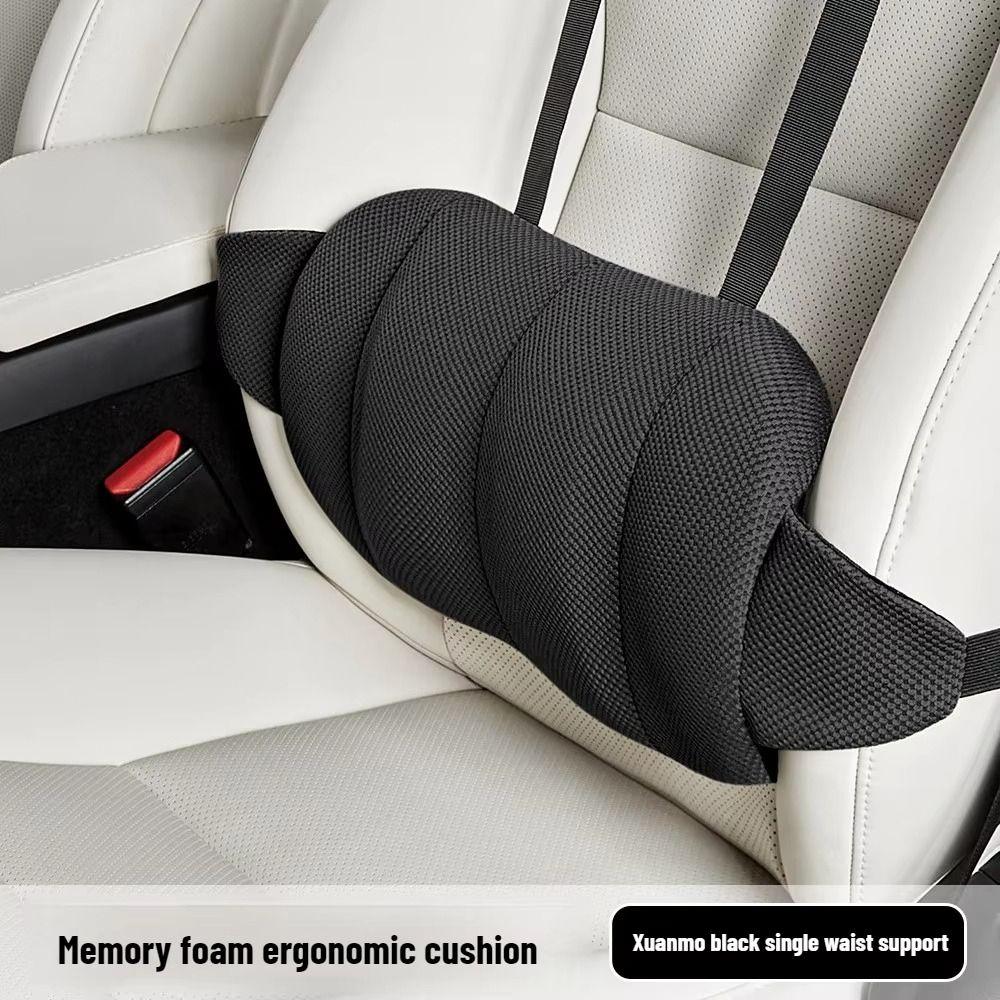 Ergonomic Car Lumbar Support Cushion Breathable Car Waist Pad Driving Lumbar Pillow Household Use