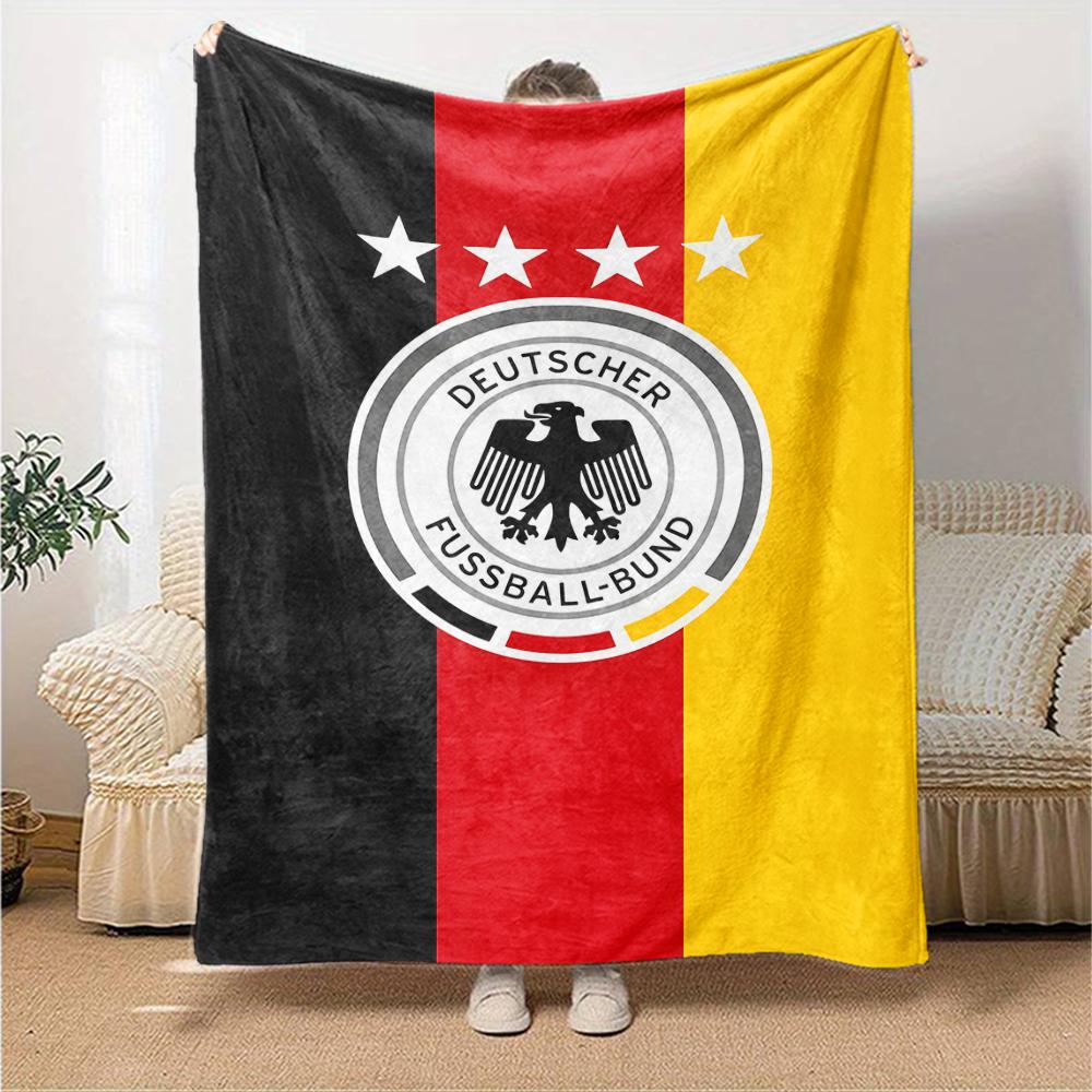 1pc Football Team (42) Blanket, Gift, for Men and Women, Soft Blanket, Good for Sofa Bed Couch Travel, Lightweight Flannel Blanket