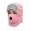 Winter Warm Windproof Beanie Hat With Detachable Goggles Skiing Cycling Outdoor Use Unisex