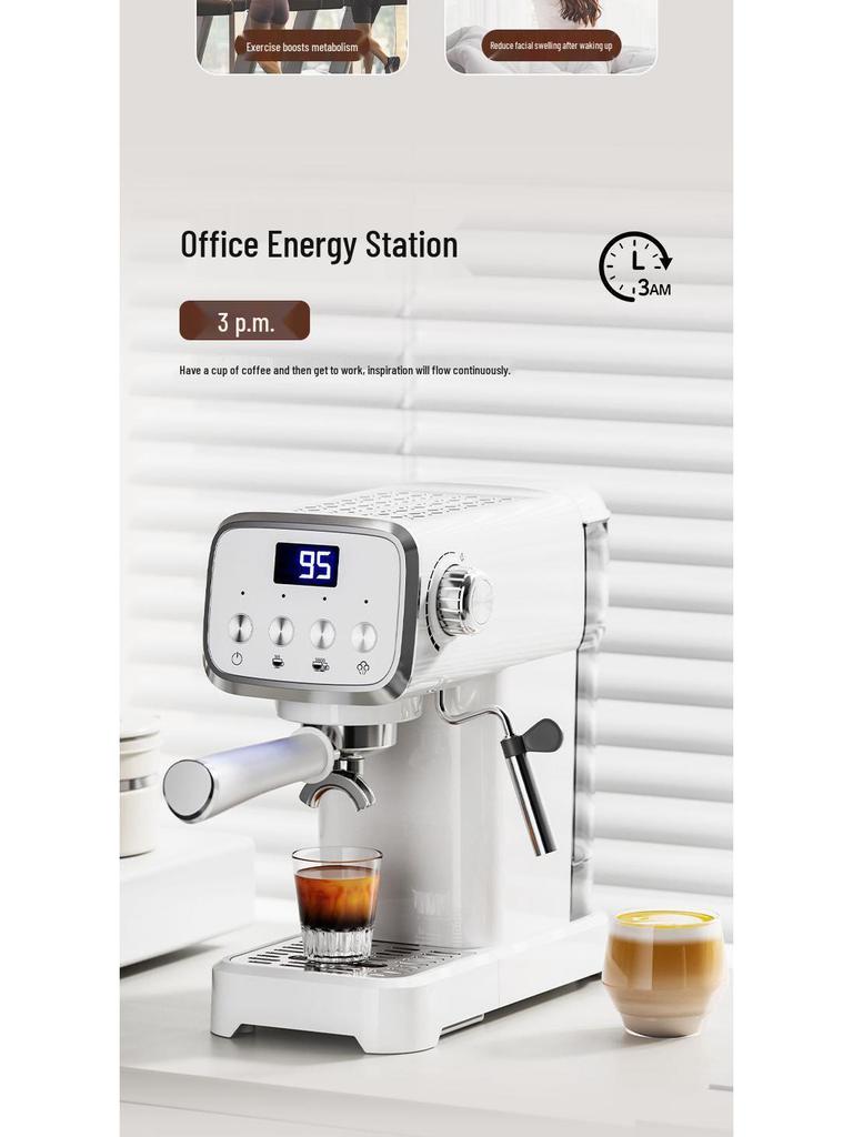Обновленная полуавтоматическая эспрессо-машина с капучинатором для домашнего использования
