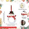 Bulk Set Christmas Photo Frame Hanging Rope DIY Pendant Decoration  For Dinner Party