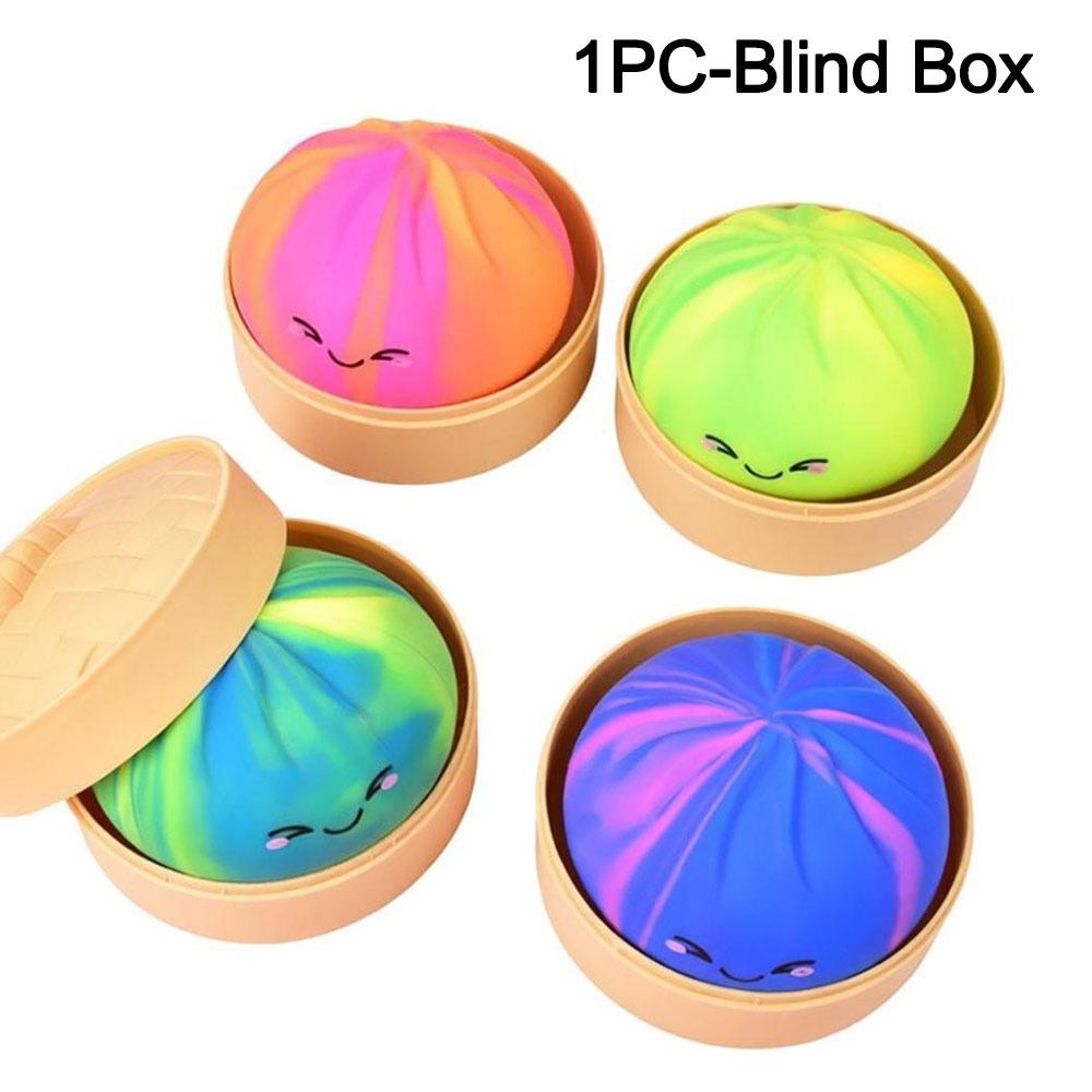 with Steamer Dumplings Blind Box Squishy Toy Stress Relief Sensory Ball  For Stress Anxiety Relief
