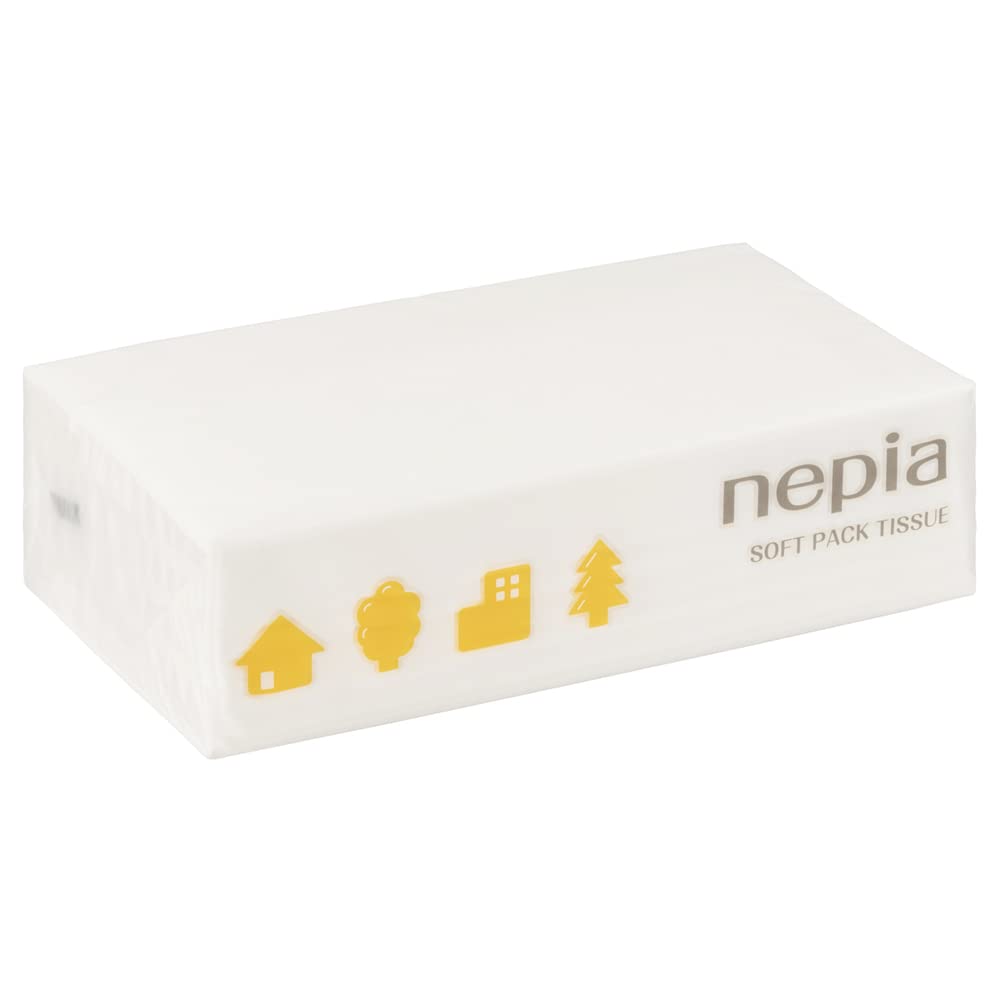 Nepia Soft Pack 400 sheets x 5 Value Large Capacity Tissues, (200 pairs) packs, Pack,