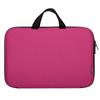 Двухцветный чехол для ноутбука Intzone с ручкой на молнии INTC-205X, вишнево-розовый