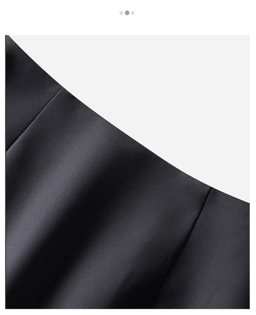 Женская юбка миди с завышенной талией, облегающая, с разрезом - Весна/Осень