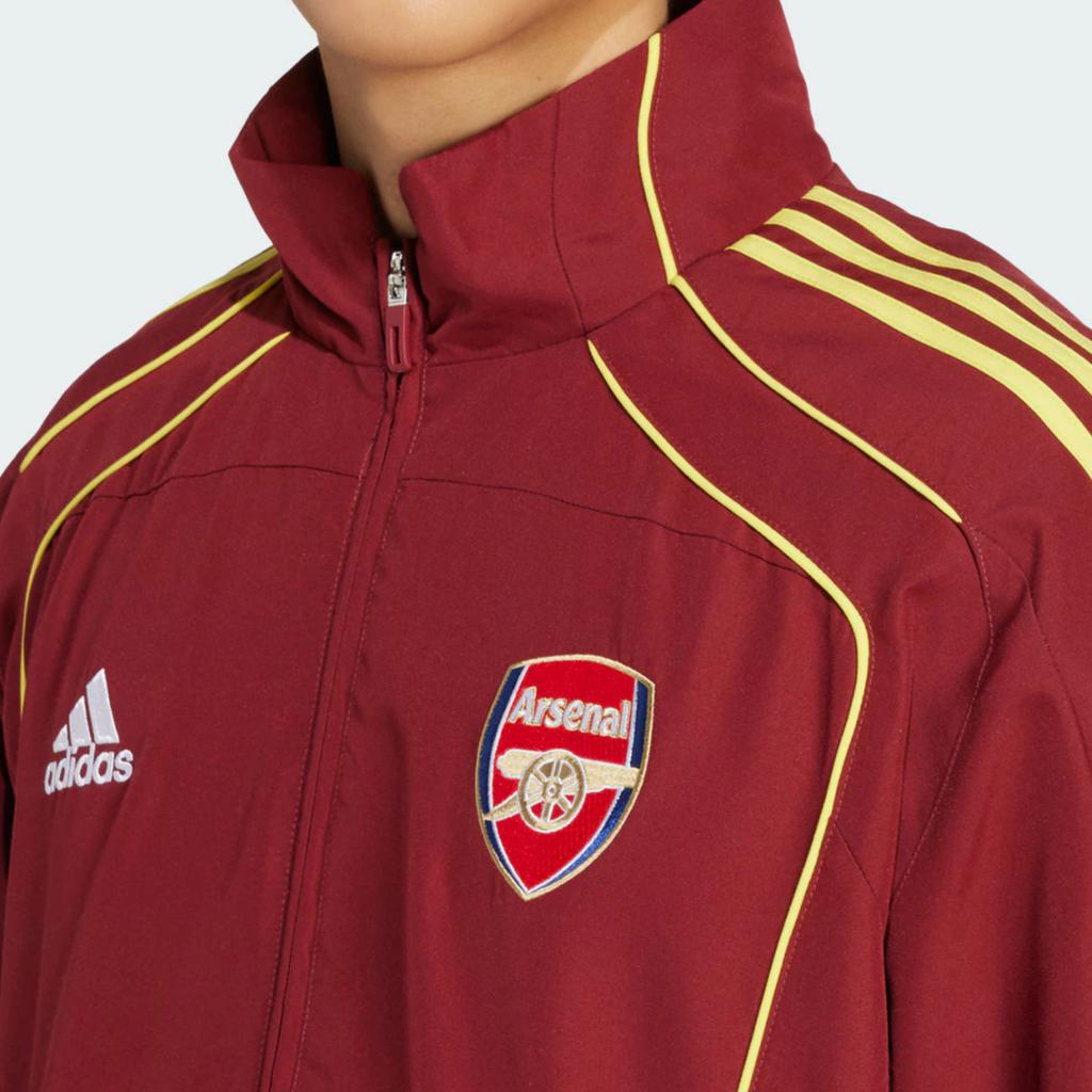 Adidas Arsenal Football Casual Culture Retro Stand Collar Comfortable Long Sleeve Jacket Men Jacket Red JN1961