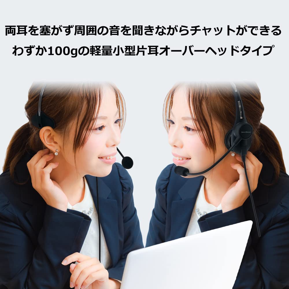 SOUNDWARRIOR Сверхлегкая одноканальная проводная гарнитура с адаптером, сделанная в Японии, накладная, USB-C SW-H1-USB