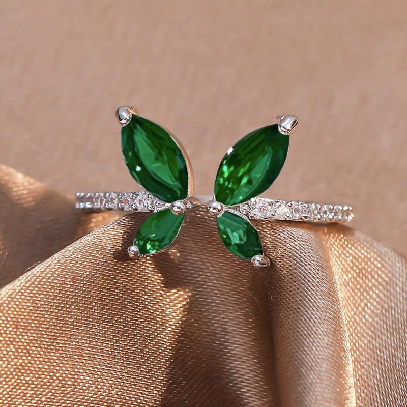 Европейское и американское новое кольцо-бабочка женское дизайнерское нишевое кольцо персонализированное открытое кольцо