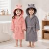 Soft Flannel Robes Clothes Thickened Children's Nightgown High Quality Kids Bathrobe  Winter