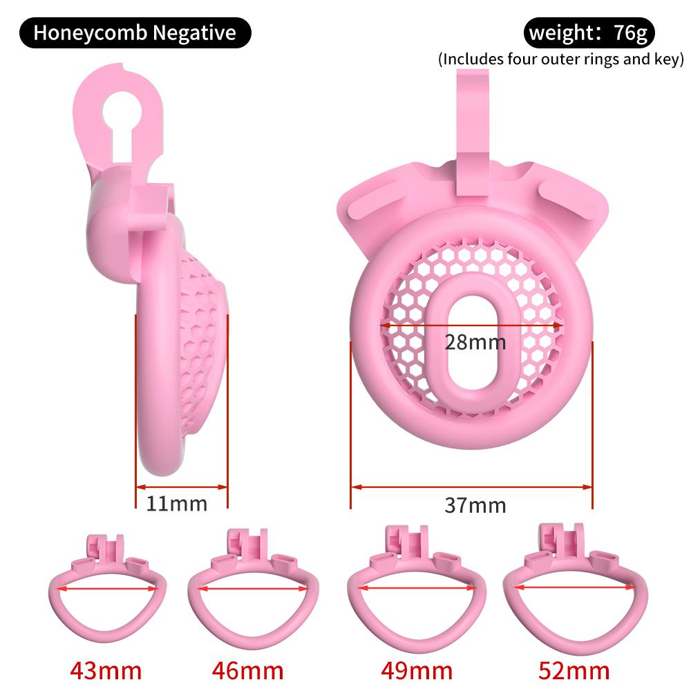Small Chastity Cage Extreme Invisible Cock Cage Cation Negative Lock Fidelity Cage Micro Chastity Bdsm Lockable Sex Toy 4rings