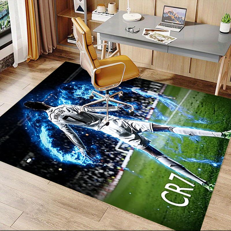 Electric Cr7 Celebration Carpet For Playroom Bedroom Living Room Sofa Home Decorkids Game Area Rug Nonslip Floor Mat