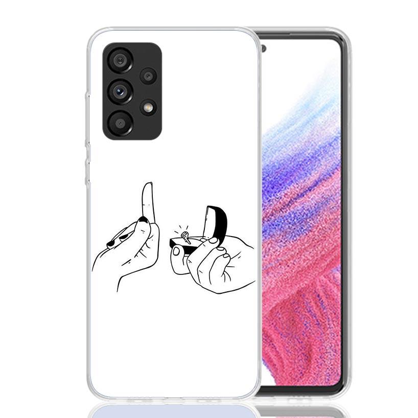 Middle Finger Phone Case For Samsung Galaxy A17 A16 A14 A15 A13 A57 A56 A54 A55 A53 A37 A36 A34 A35 A33 A26 A24 A25 A23 Galaxy A
