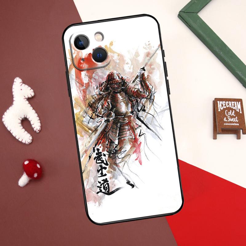 Японский чехол Bushido Samurai для iPhone 12 11 13 14 15 Pro Max 12 Mini 7 8 Plus X XR XS Max SE 2020, чехол для телефона