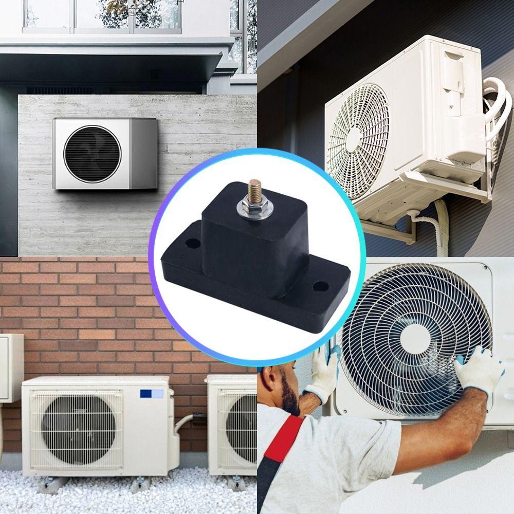 4Pcs Absorbing Vibration Damping Pad Foot Pad Rubber Mount Shock Air Conditioner Bracket Outdoor