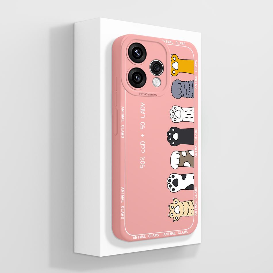 Case For Oppo Reno 15 Pro Mini 15F 15C 5G Lovely Cartoon Patterns Phone Cover For Oppo Reno15 Soft Smooth Liquid Silicone Bumper