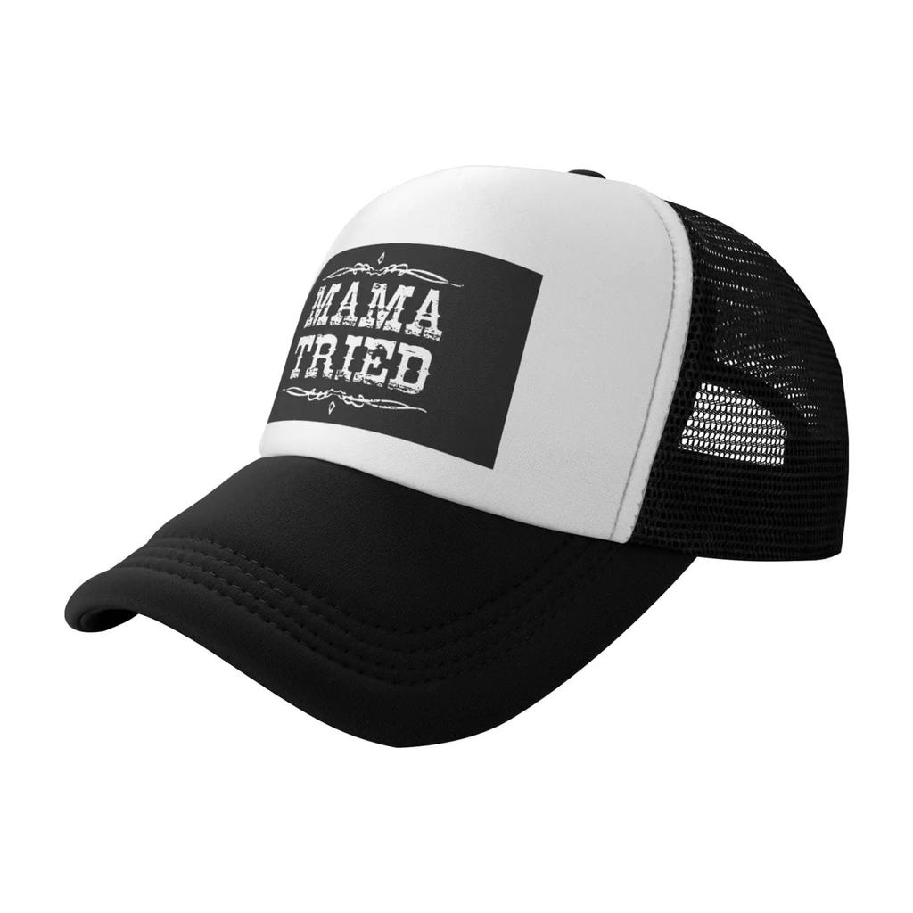 Mama Tried Retro Country Music Trucker Hat Mesh Baseball Snapback Cap for Unisex Or Women Outdoors