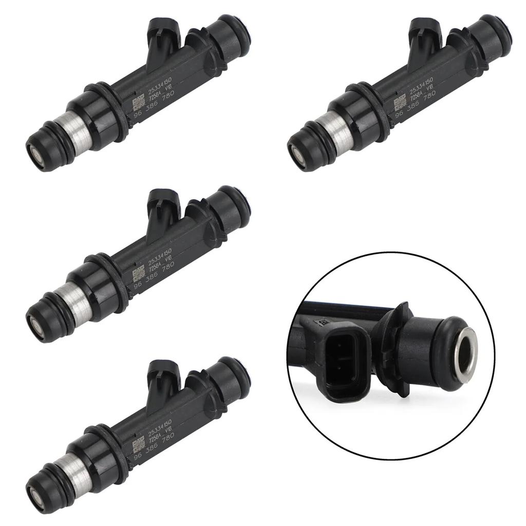 4pcs Fuel Injectors FJ720 Fit for Chevrolet Aveo 1.6L L4 18lbs 2004-2006 25315853 Car Accessories