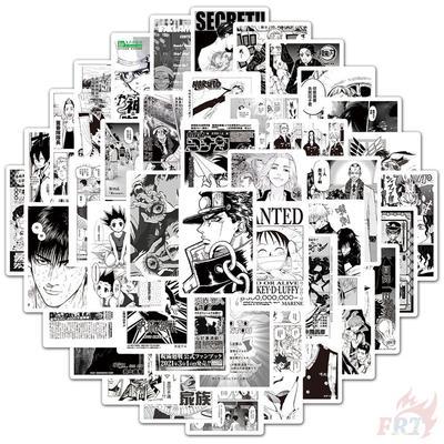 50 шт./компл. классический черный и белый Shōnen Manga мини-плакат серии 02 наклейки DIY модные водонепроницаемые наклейки-каракули