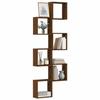 VidaXL Cube Wall Shelves 6 Pcs Brown Oak 30x15x30cm, Cube-shaped Storage, 8-shaped Organizer 815887