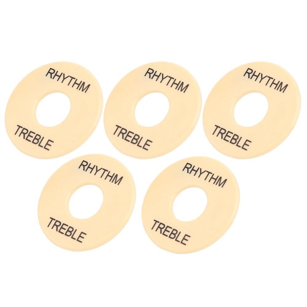 5PCS Yellow Electric Guitar Switch Washer LP Guitar Switch Ring Electric Guitar Parts