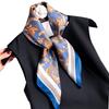 New 100% Pure Real Silk Scarf Women Neck Shawls Wraps Foulard Scarves Pashmina Female Hijab Bandana Poncho Square Kerchief 68cm