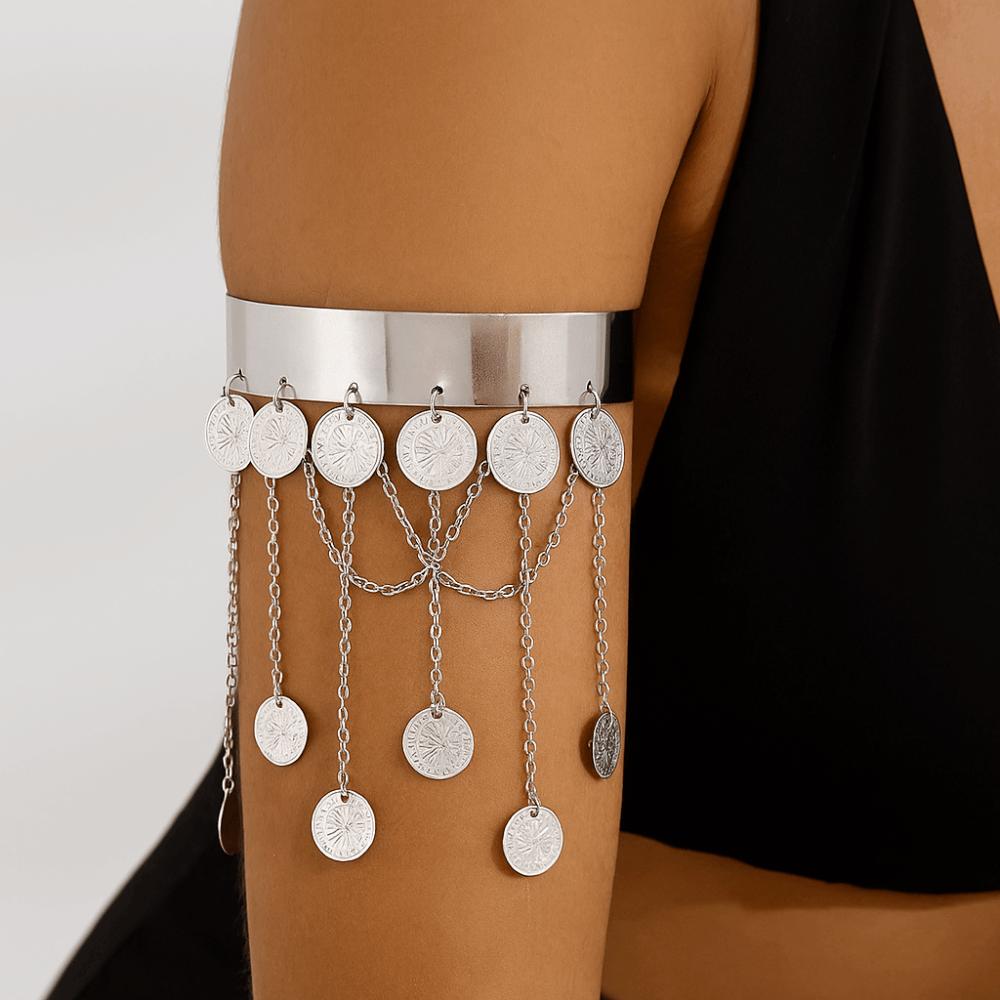 Жемчужные браслеты на предплечье Изысканный открытый браслет-манжета Нарукавник Нарукавная повязка Кисточка Цепочка на руку Девушки