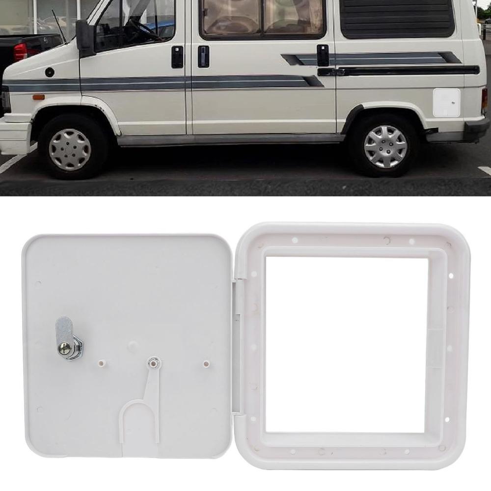ABS RV Cable Hatch Door 215*205mm RV Power Cord Hatch Cover Cable Management