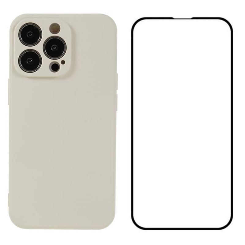 For iPhone 13 Pro Max Case TPU Phone Cover with Screen Film (Precise Cutout)