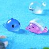Mini Luminous Sea Animal Ornaments Resin Craft Mini Animal Ornaments Sea Animal Model  Car Supplies