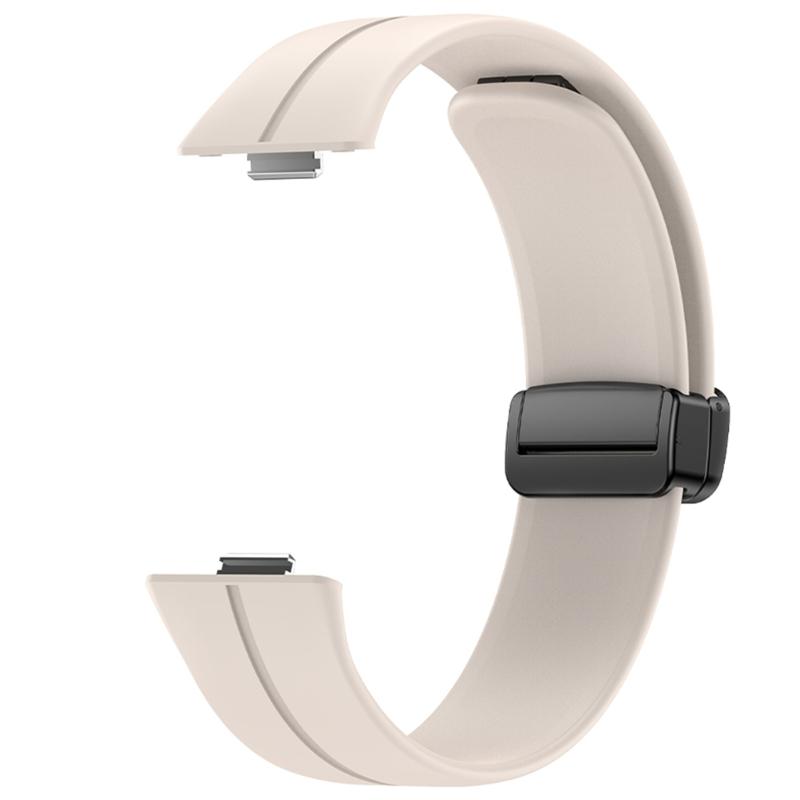 Comfortable Silicone Band with Magnetic Lock Breathable Accessory Sweat Resistant Silicone Watch Strap for Watch Fit3