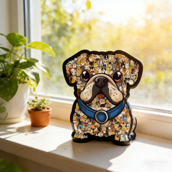 136 шт./комплект Деревянная пазл-головоломка в форме собаки Тренировка логики Деревянная головоломка Животное Игра Головоломка Обучающая Сложная Головоломка Игрушка Подарок Любителям Собак