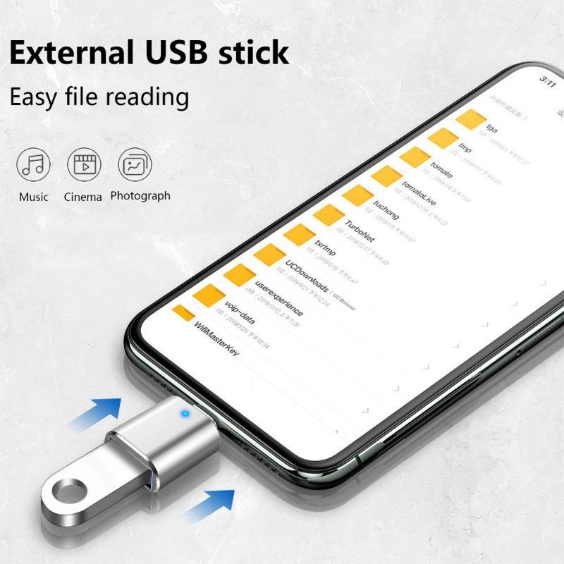 Short USB C to USB Adapter USB Ctype Female to USB3.0 Male Adapter Connectors OTG Adapter for Phone Laptops