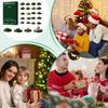2025 Advent Christmas Calendar 2D Acrylic Tank Ornament 24 Day Countdown Home Decoration for Wall Window Door Holiday Xmas Gift