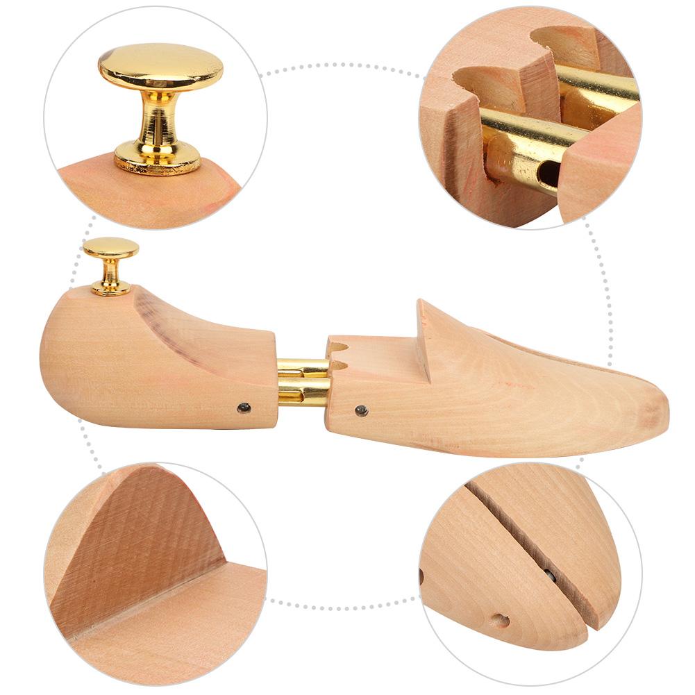 2Pcs Wood Anti Deformation Anti Wrinkle Adjustable Women Men Shoe Tree Keeper(41 42)