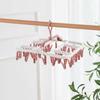 Foldable Multi-Function Clothes Drying Rack with Windproof Clips