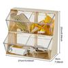 Large Capacity Tea Bag Storage Box Plastic Coffee Pod Holder Practical Desktop Storage Box  Bar