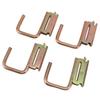 4pcs E Track Hooks Maximum Load 1200 Pounds E Track J Hook Accessories for Rv Marine Bedroom Pickup