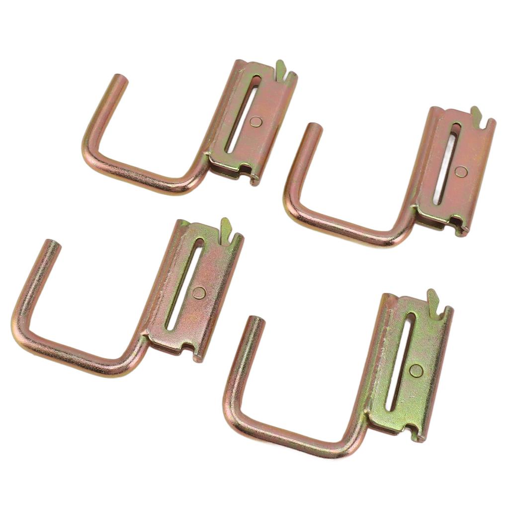 4pcs E Track Hooks Maximum Load 1200 Pounds E Track J Hook Accessories for Rv Marine Bedroom Pickup