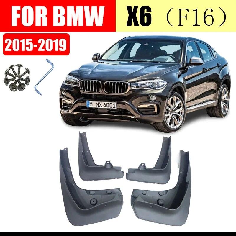 Mud Flaps for BMW X6 F16 Mudguards Fender BMW X6 Mud Flap Splash Guard Fenders Mudguard Car Accessories Front Rear 4 Pcs