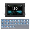 Head Up Display Speedometer Car Electronics OBD2 GPS With Overspeed Low Voltage Alarm P22 Dual System HUD Slope Tilt Meter